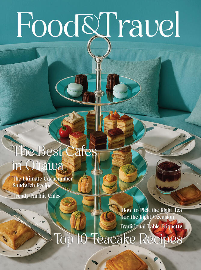 Food and Travel Magazine Cover