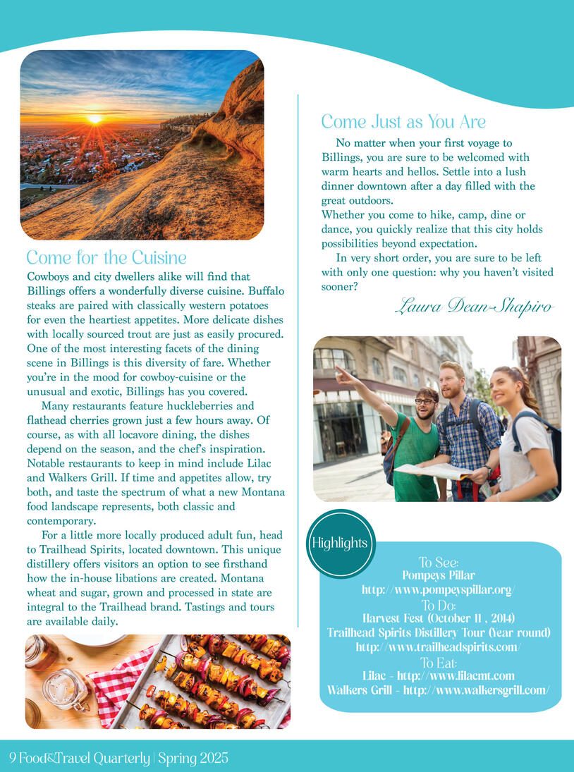 Food and Travel Magazine Article