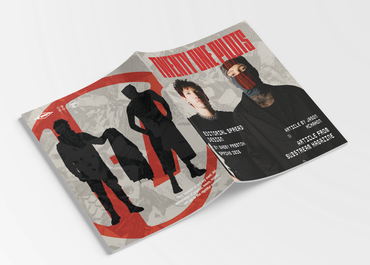 Twenty One Pilots Magazine Cover and Back